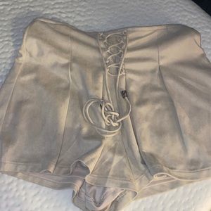Tan high waist skort